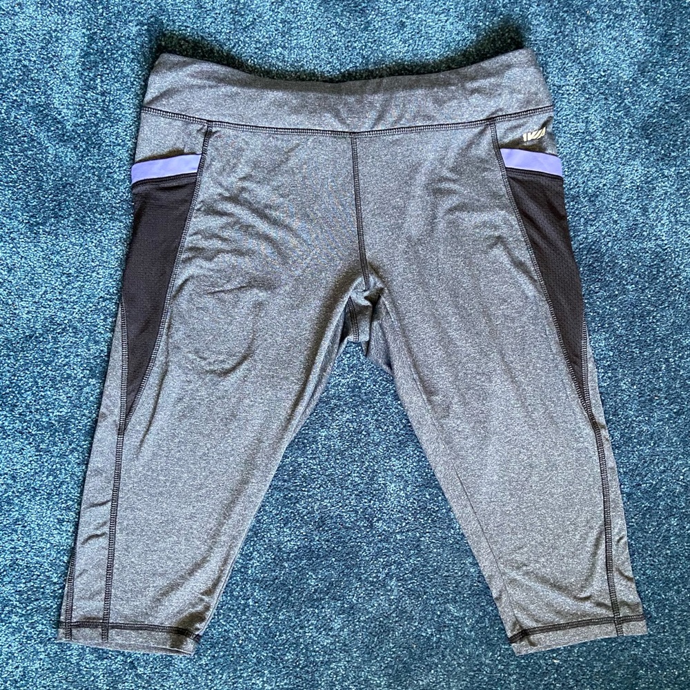 Grey/Purple Joggers With Pockets